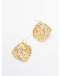 MASSIMO DUTTI - Braided Textured Hoop Earrings - Lyst