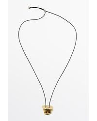 MASSIMO DUTTI - Long Necklace With Irregular Pieces - Lyst