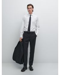 MASSIMO DUTTI - 100% Wool Suit Trousers - Lyst
