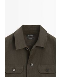 MASSIMO DUTTI - Linen Overshirt With Pockets, Total Look - Lyst