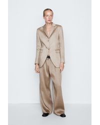 MASSIMO DUTTI - Blazer Fluide Satiné - Lyst
