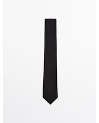 MASSIMO DUTTI - Corbata Sarga Con Algodón Y Seda - Lyst