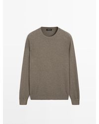 MASSIMO DUTTI - Tricot Trui Van Katoenmix Met Structuur - Lyst