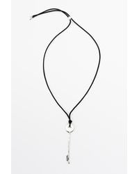 MASSIMO DUTTI - Key Pendant Necklace - Lyst