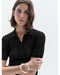 MASSIMO DUTTI - Polo Detalle Canalé 100% Algodón - Lyst