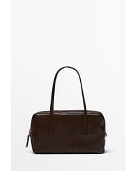 MASSIMO DUTTI - Nappa Leather Mini Duffle Bag - Lyst