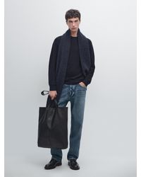 MASSIMO DUTTI - Pull À Manches Raglan En Maille 100 Laine - Lyst