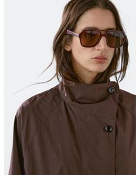 MASSIMO DUTTI - Trench Oversize Fluido Tejido Water Repellent - Lyst