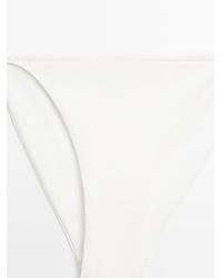 MASSIMO DUTTI - Gathered Bikini Top With Underwire - Lyst