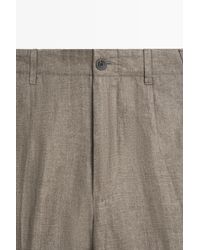 MASSIMO DUTTI - Faded Total Look 100% Linen Pants - Lyst