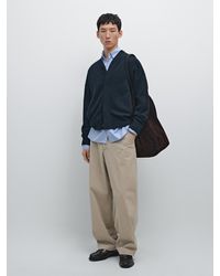 MASSIMO DUTTI - Cardigan À Col En V En Laine Mélangée - Lyst