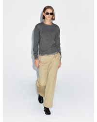 MASSIMO DUTTI - Wool Blend Crew Neck Knit Sweater - Lyst