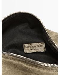 MASSIMO DUTTI - Split Leather West Satchel Bag - Lyst