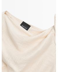 MASSIMO DUTTI - Asymmetric Top With Knot Detail - Lyst