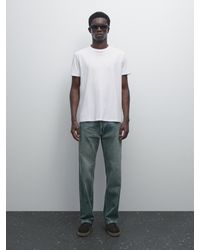 MASSIMO DUTTI - T-Shirt 100 Coton Mercerisé - Lyst