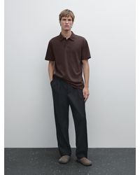 MASSIMO DUTTI - Polo A Maniche Corte - Lyst