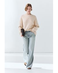 MASSIMO DUTTI - 100% Cashmere Cable-Knit Sweater - Lyst