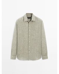 MASSIMO DUTTI - Regular Fit Overhemd Met Zak - Lyst