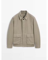 MASSIMO DUTTI - Canvas Jacket With Pockets - Lyst