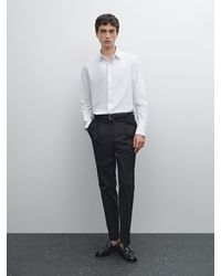 MASSIMO DUTTI - Stretchhose Aus Baumwollmischgewebe - Lyst