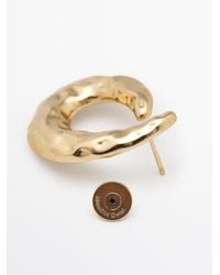 MASSIMO DUTTI - Textured Hoop Earrings - Lyst