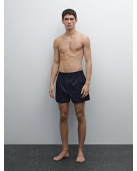 MASSIMO DUTTI - Boxershorts Aus 100 Baumwolle Mit Streifen - Lyst