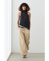 MASSIMO DUTTI - Flowing Halter Top With Tie - Lyst