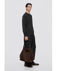 MASSIMO DUTTI - Wool-Blend Knit Double-Breasted Cardigan - Lyst