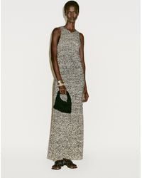 MASSIMO DUTTI - Long Flecked Knit Dress - Lyst