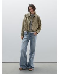 MASSIMO DUTTI - Jeans-Schlaghose Im Vintage-Stil Mit Niedrigem Bund - Lyst