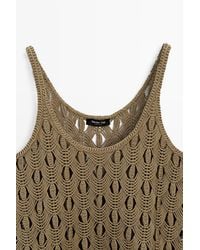 MASSIMO DUTTI - Strappy Top With Crochet Detail - Lyst