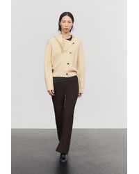 MASSIMO DUTTI - Cashmere Blend Button Detail Cardigan - Lyst