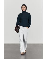 MASSIMO DUTTI - 100% Wool Knit Turtleneck Sweater - Lyst