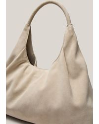 MASSIMO DUTTI - Medium Split Suede Leather Shopper Bag - Lyst