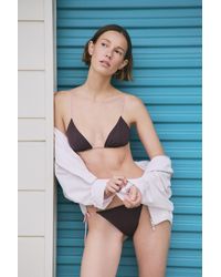MASSIMO DUTTI - Contrast Tie-Side Bikini Bottoms - Lyst