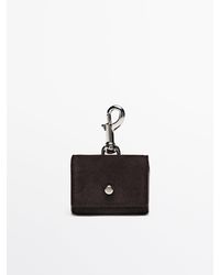 MASSIMO DUTTI - Splitsuède Leren Airpods-Hoesje - Lyst