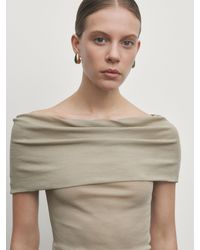 MASSIMO DUTTI - Off-The-Shoulder Top - Lyst