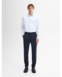 MASSIMO DUTTI - Camisa Slim Fit Doble Puño Algodón - Lyst