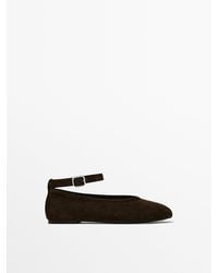 MASSIMO DUTTI - Ballet Flats With Detachable Strap - Lyst