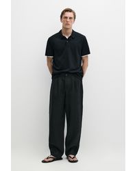 MASSIMO DUTTI - 100% Cotton Structured Polo Shirt - Lyst