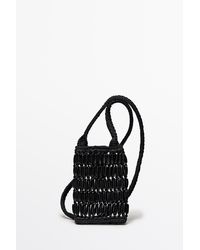 MASSIMO DUTTI - Crossbody Bag With Wooden Details - Lyst