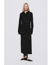 MASSIMO DUTTI - Leather Lace-Up Ballet Flats - Lyst