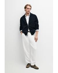 MASSIMO DUTTI - 100% Cotton Braided Knit Cardigan - Lyst