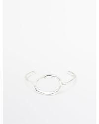 MASSIMO DUTTI - Open Bracelet With Textured Detail - Lyst