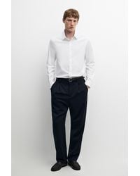 MASSIMO DUTTI - Slim Fit Stretch Shirt - Lyst
