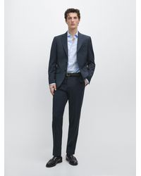 MASSIMO DUTTI - 100% Cool Wool Suit Blazer - Lyst