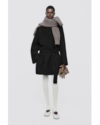MASSIMO DUTTI - Leather Low Heel Ballet Flat - Lyst