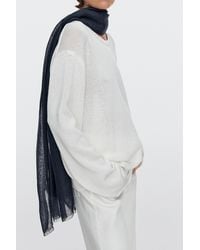 MASSIMO DUTTI - Plain 100% Linen Scarf - Lyst