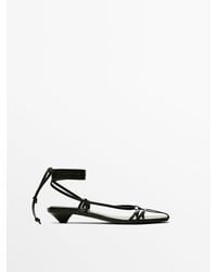 MASSIMO DUTTI - Multi-Strap Heeled Sandals - Lyst