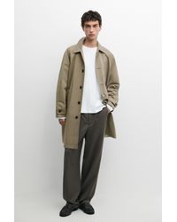 MASSIMO DUTTI - 100% Cool Wool Relaxed Fit Pants With Darts - Lyst